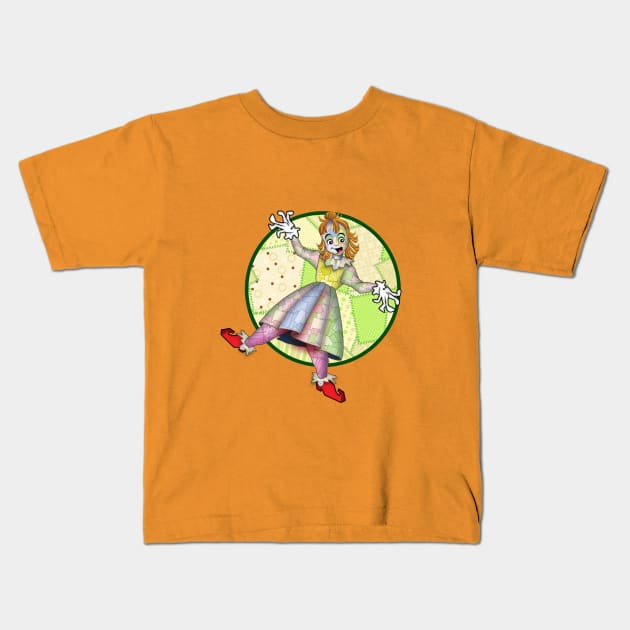 patchwork girl Kids T-Shirt by richhwalsh